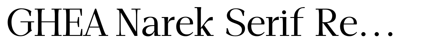 GHEA Narek Serif Regular